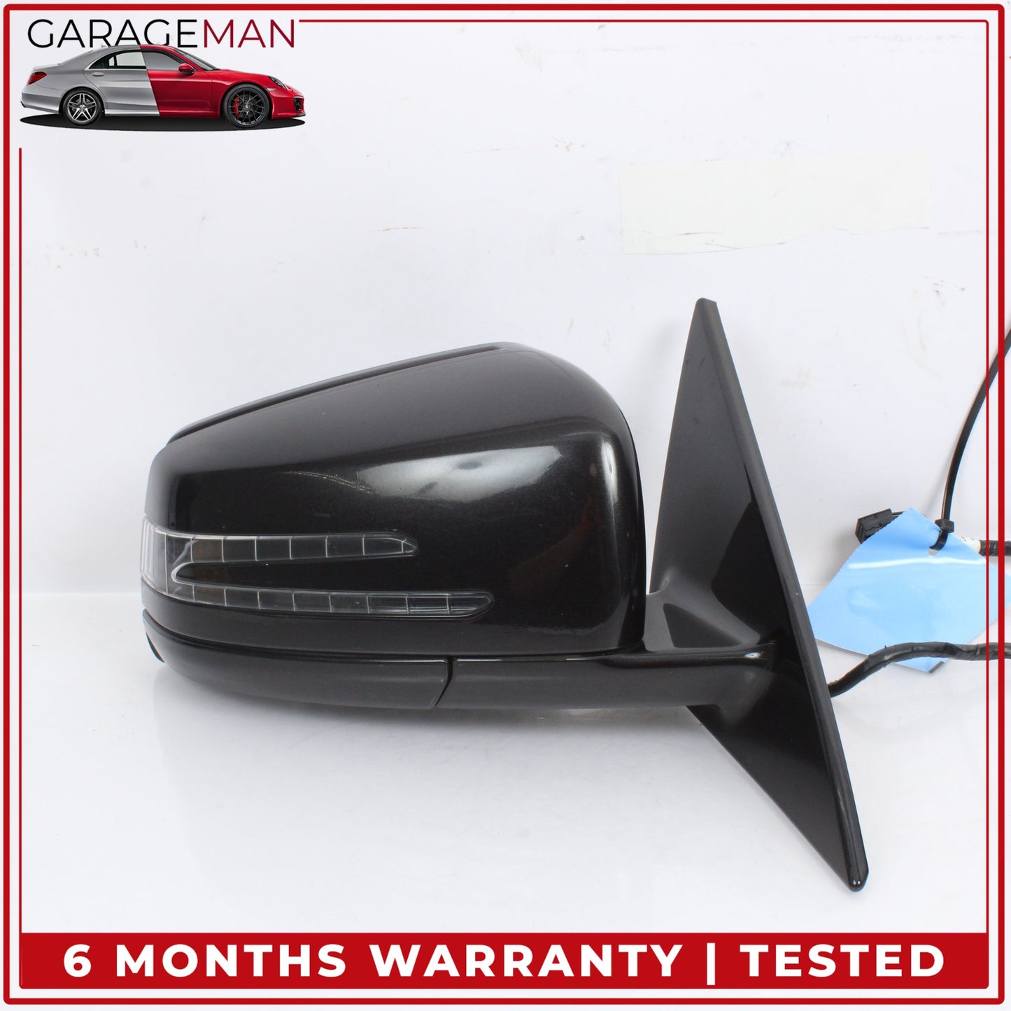2007-2014 Mercedes-Benz CL550 W216 Coupe Front Right Door Rear View Mirror w/ Blind Spot 2168101476 OEM