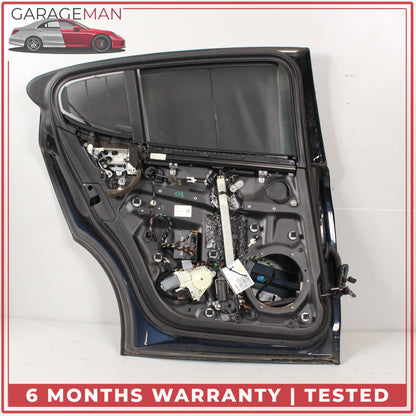 2010-2016 Porsche Panamera 970 Rear Left Complete Door Assy Blue Metallic OEM