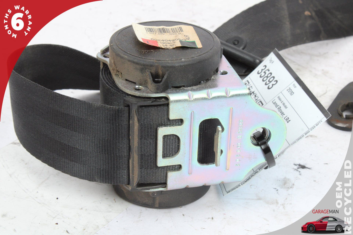 2010-2016 Land Rover LR4 SUV Rear Left Side 2nd Row Seat Belt 602404900G OEM