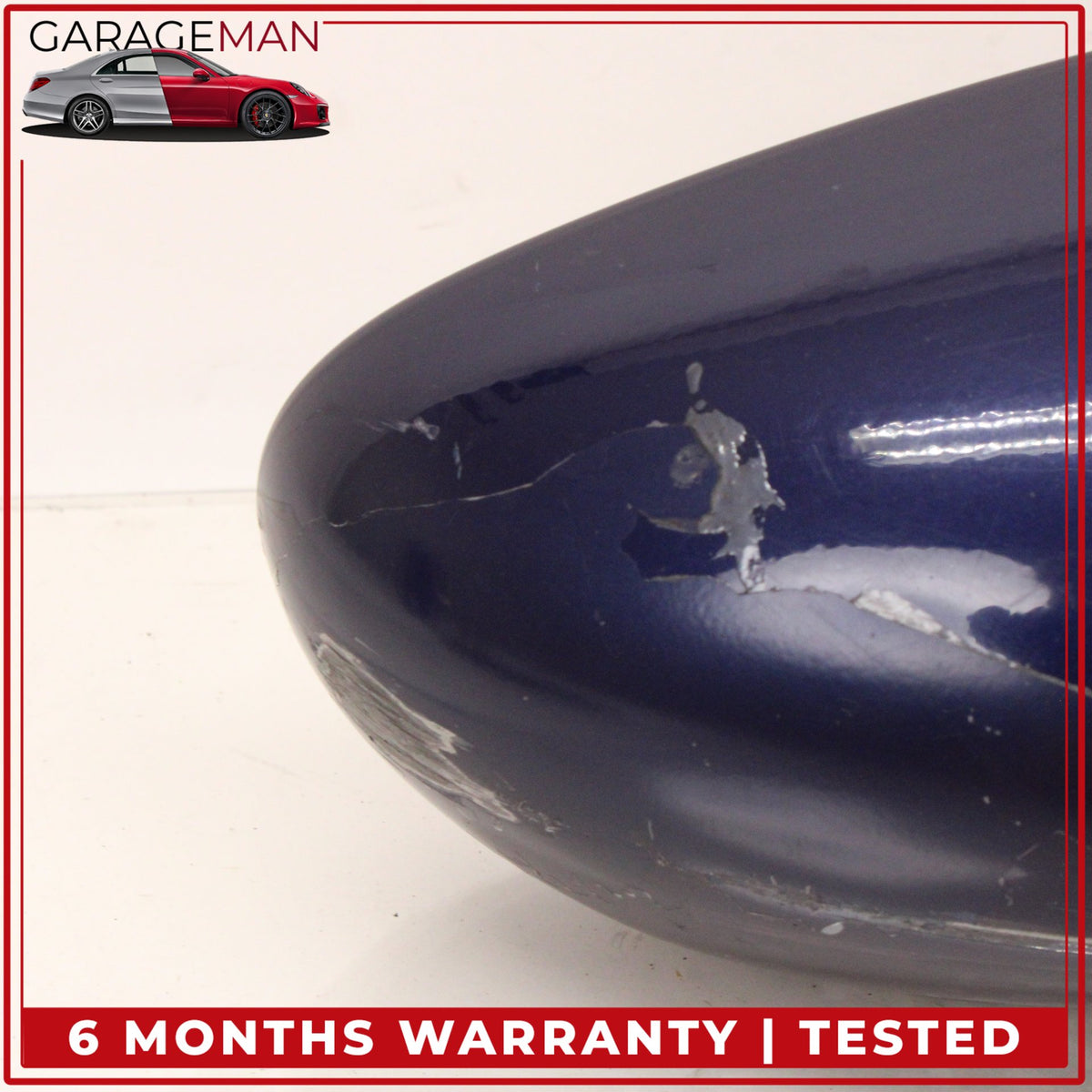1999-2005 Porsche 911 Carrera 996 Right Door Rear View Mirror Blue Metallic OEM