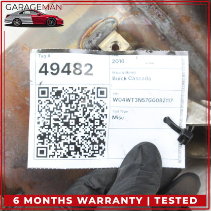 2016-2019 Buick Cascada Convertible 1.6L Engine Exhaust Downpipe 55582030 OEM