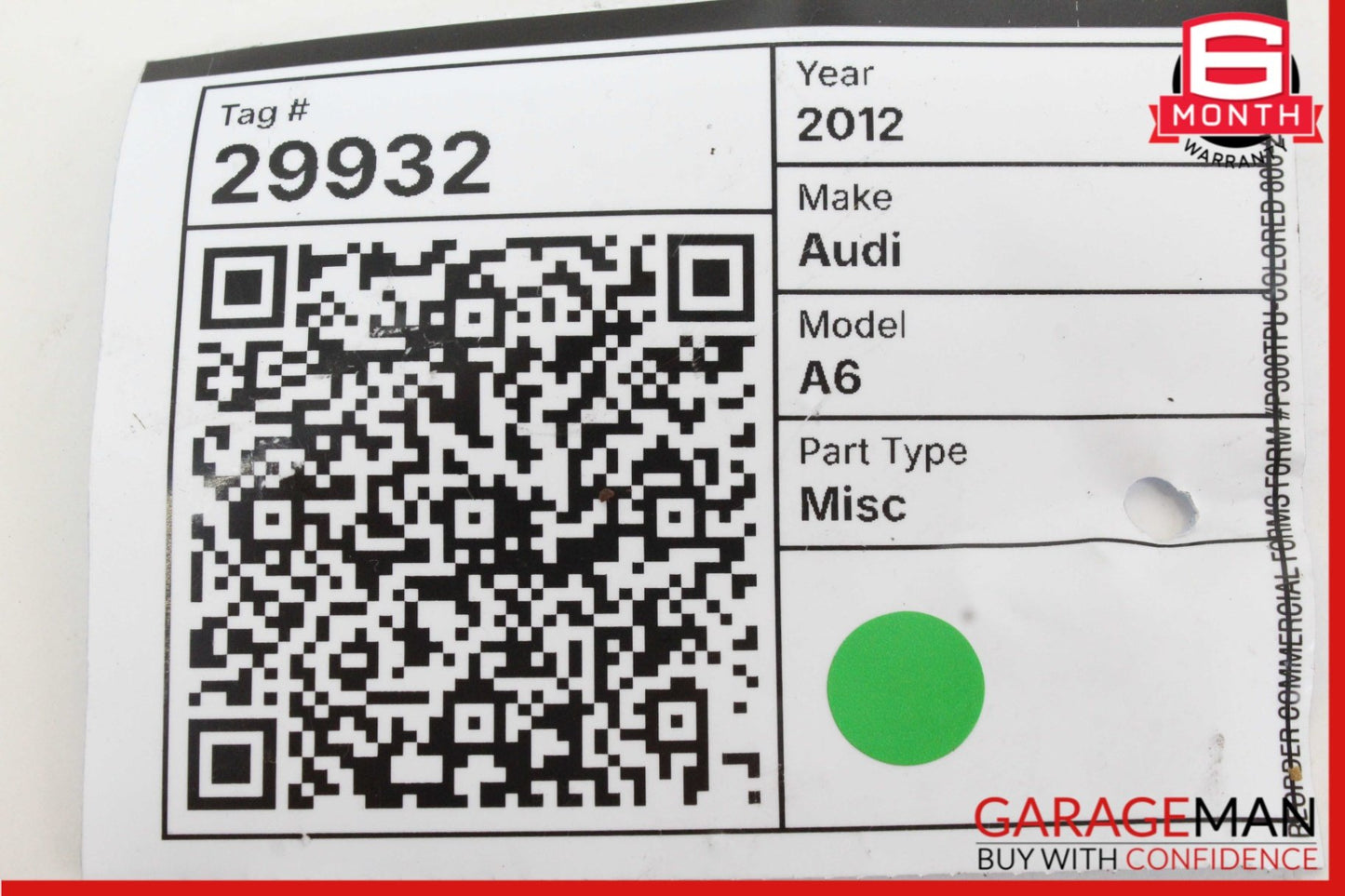 2012-2018 Audi A6 C7 Sedan Left Front Door Control Module 4G8959793C OEM
