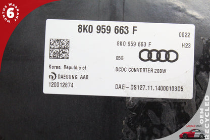 12-18 Audi A6 C7 Sedan Voltage Stabiliser Control Module 8K0959663F Genuine