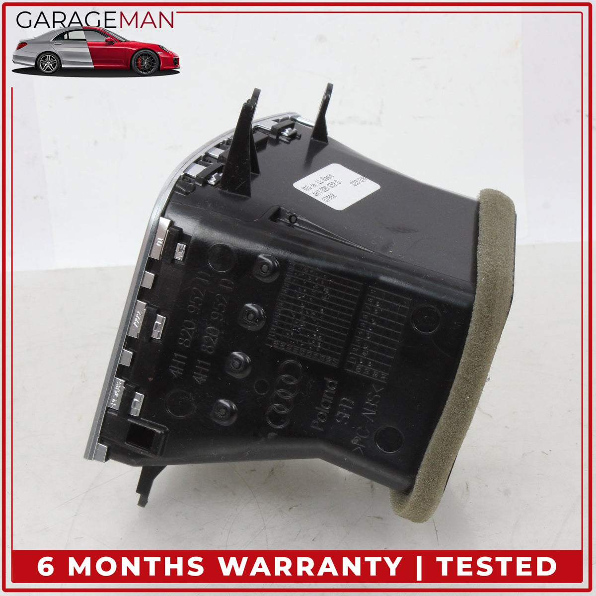2011-2018 Audi A8 Center Dashboard AC A/C Air Vent Right Side 4H1820952D OEM