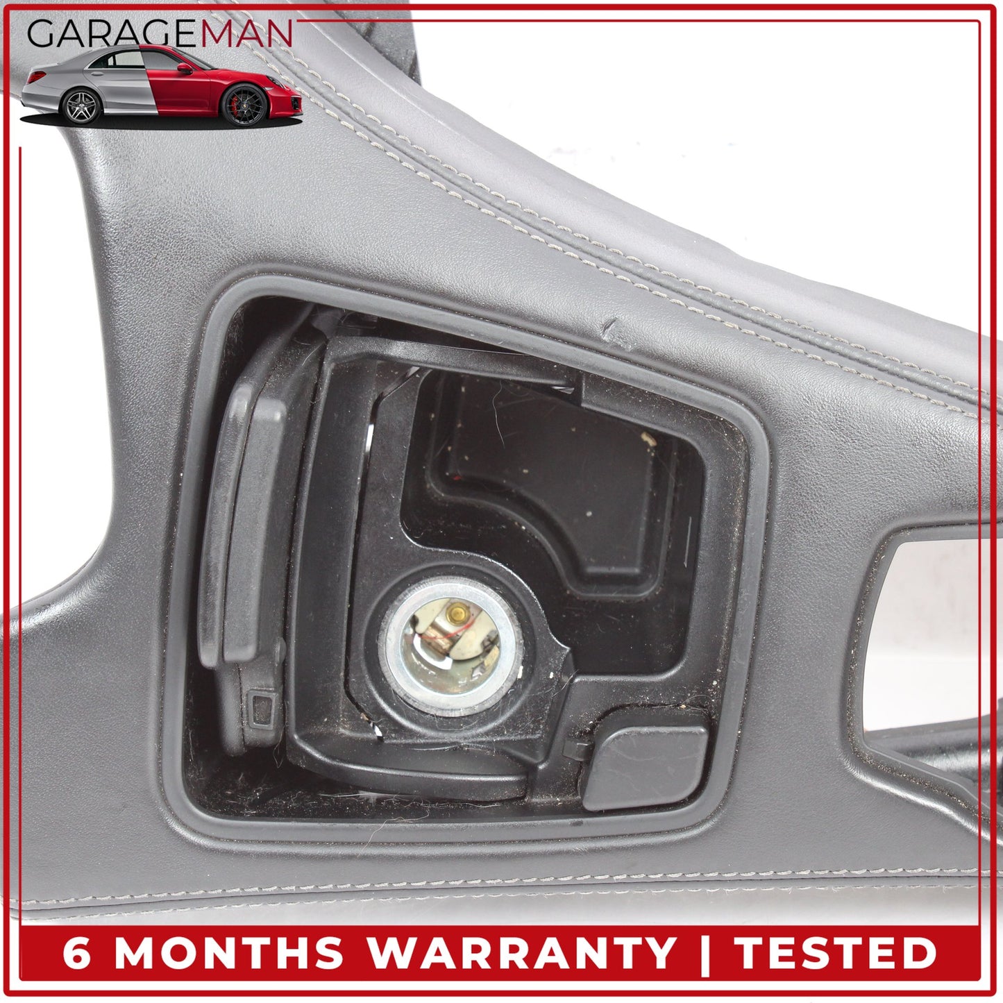 2012-2019 BMW 650i Center Console Trim Cover w/ Ashtray Black Nappa Leather OEM