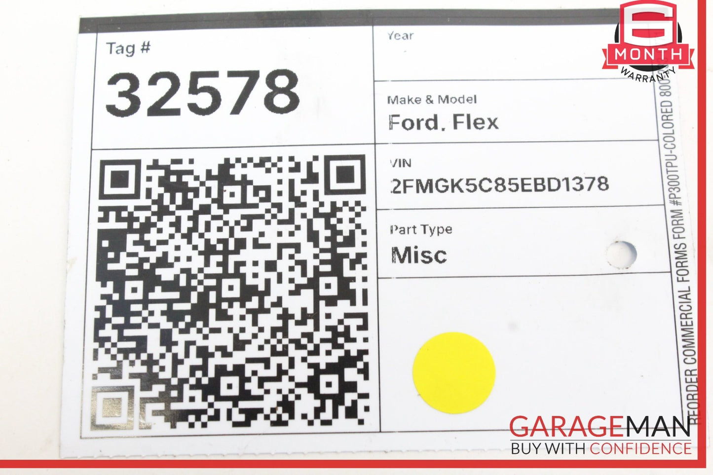 2011-2019 Ford Flex Edge Steering Column Combination Switch EA8T14B522BB OEM