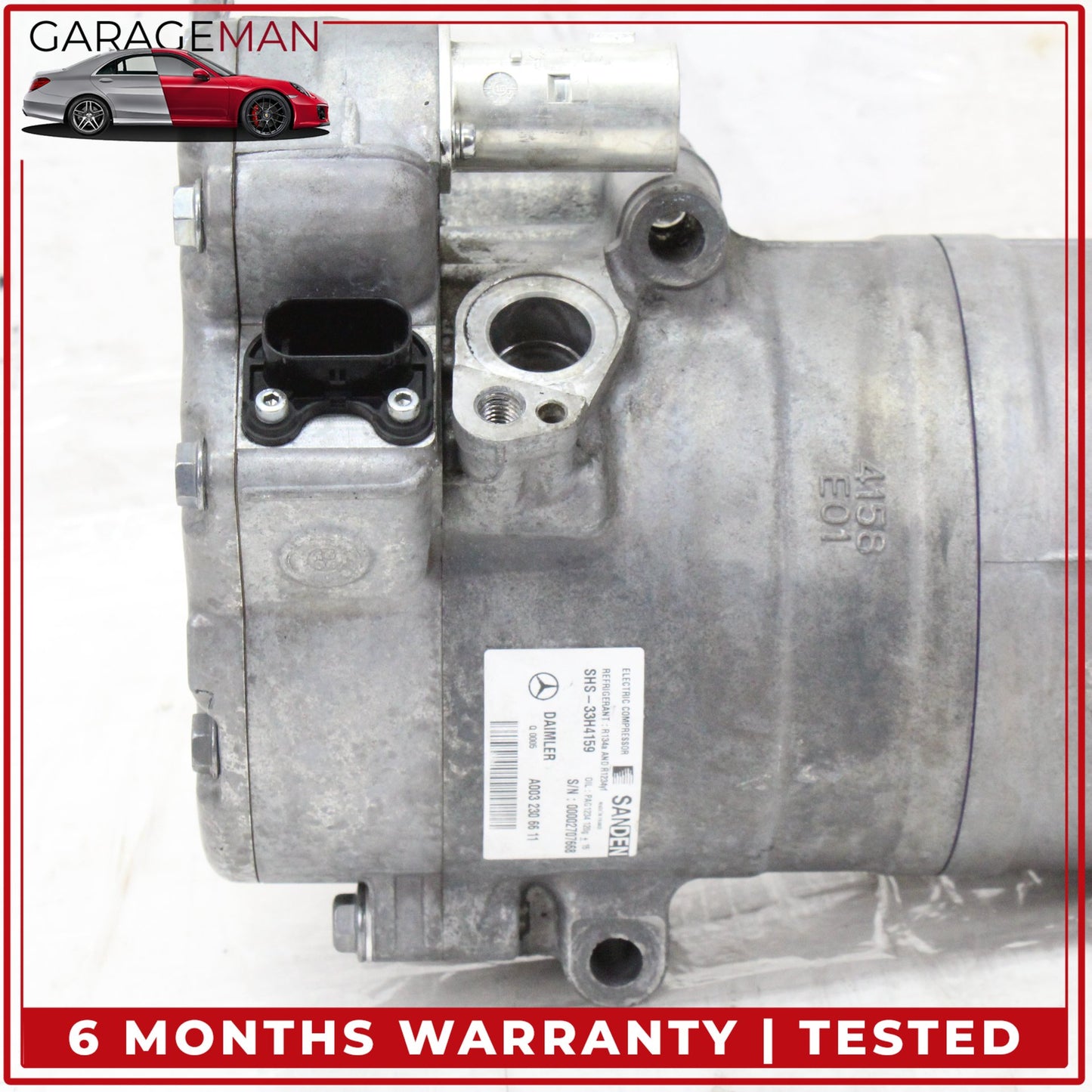 2015-2020 Mercedes W222 S550e GLC350e A/C Air Conditioning Compressor Sanden OEM