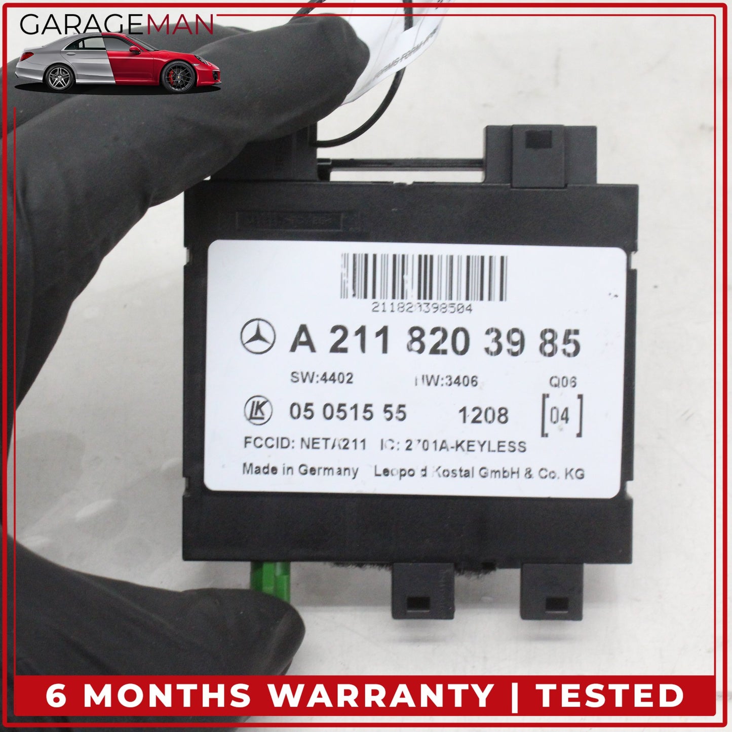 2003-2011 Mercedes W219 CLS550 Keyless Go Entry Control Module 2118203985 OEM