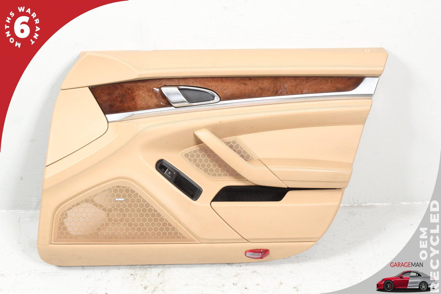 2010-2016 Porsche Panamera 970 Front Right Side Door Trim Panel Beige OEM