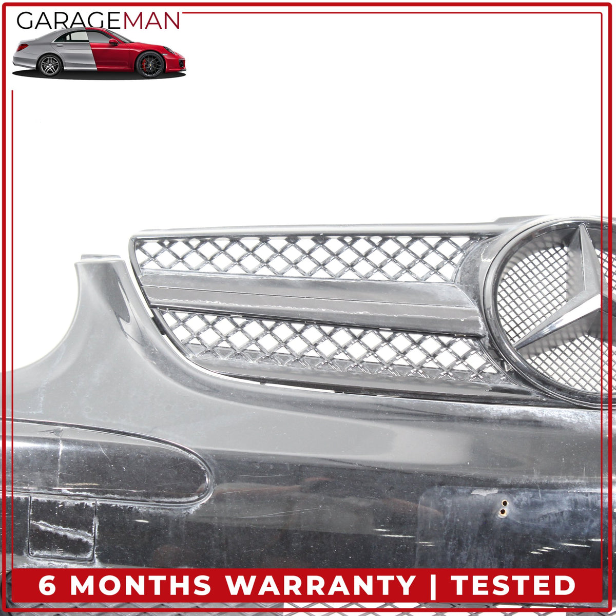 2003-2006 Mercedes R230 SL500 SL600 Front Bumper Cover Assembly Black OEM