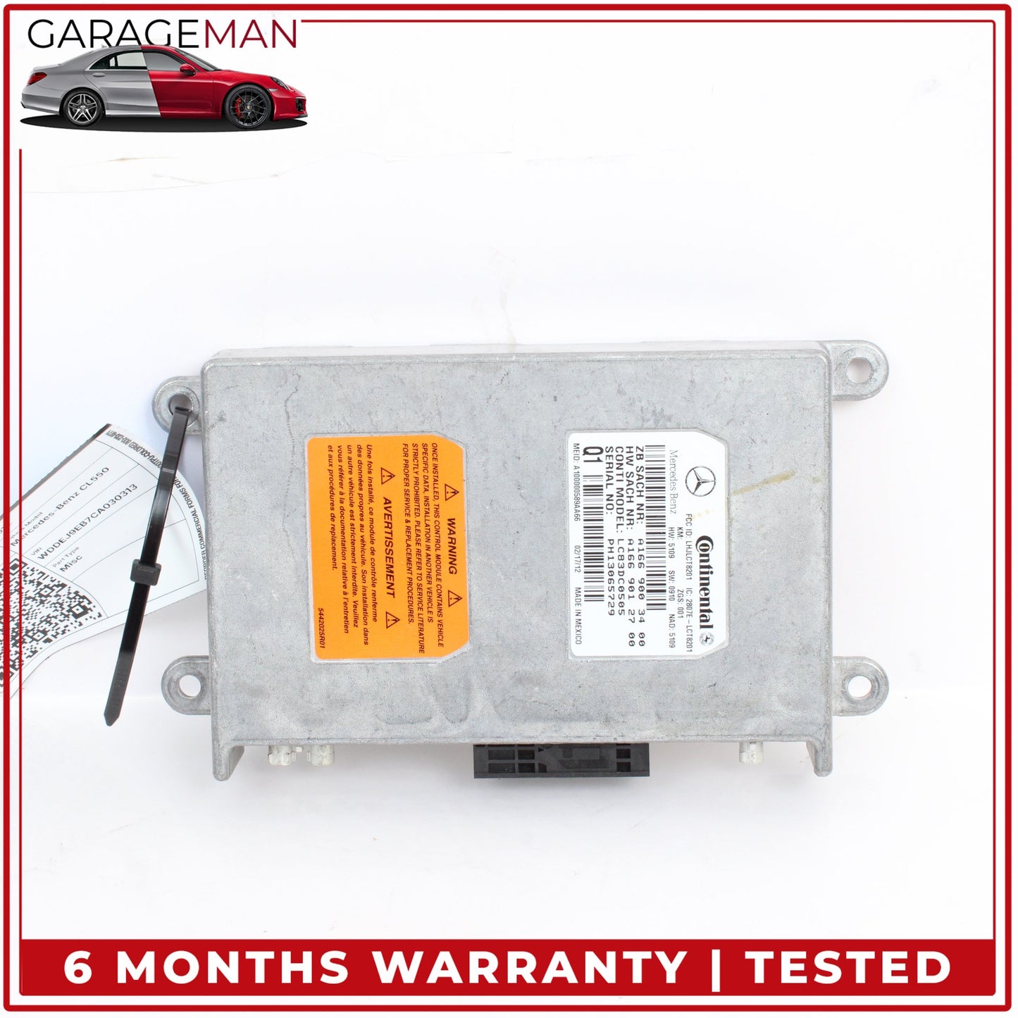 2007-2014 Mercedes-Benz CL550 W216 Coupe Voice Communication Control Module 1669003400 OEM