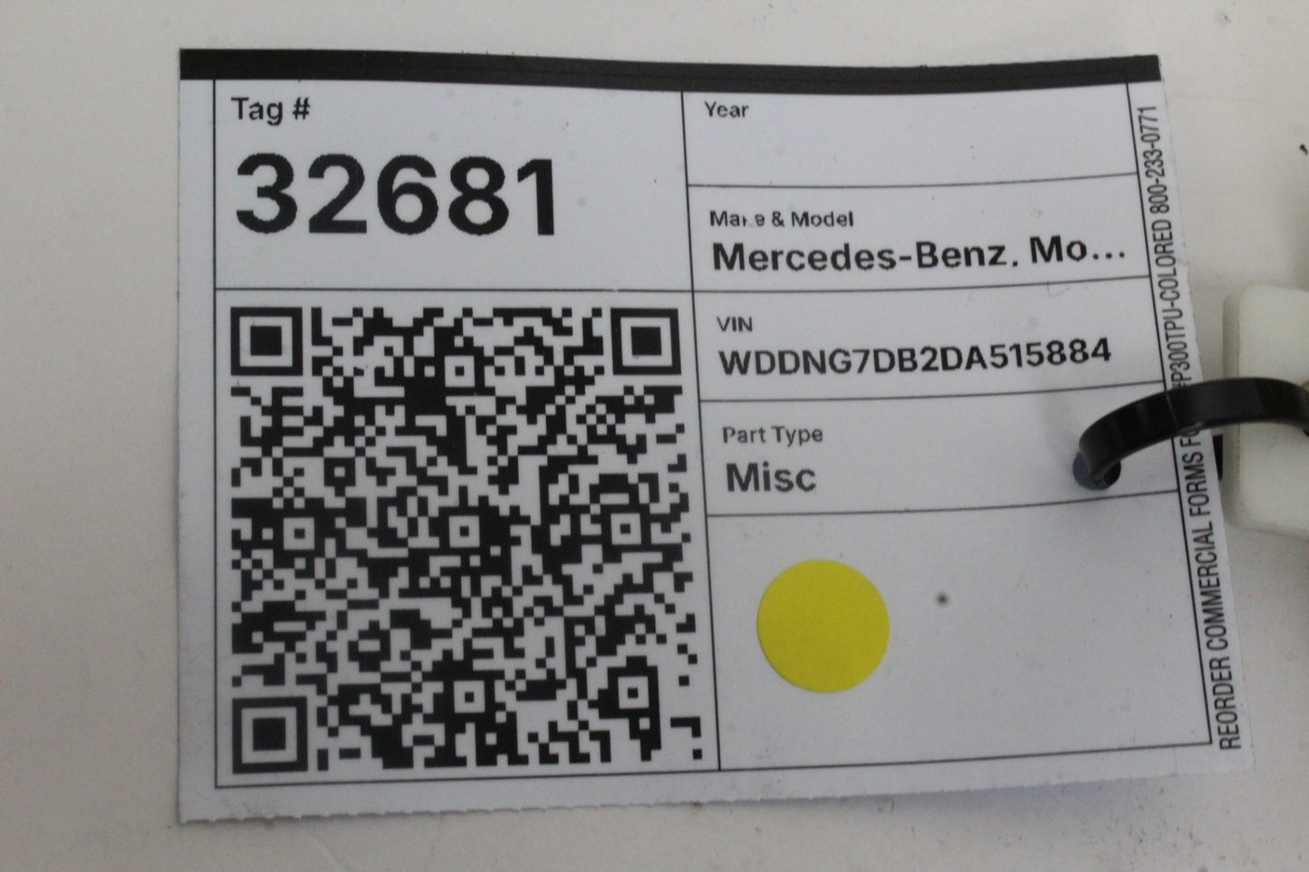 2013 Mercedes-Benz S550 W221 Park Assist Sensor 2219000804 Genuine OEM