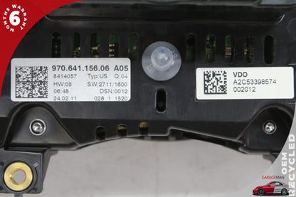 2010-2012 Porsche Panamera 970 Speedometer Instrument Cluster 97064115606 OEM