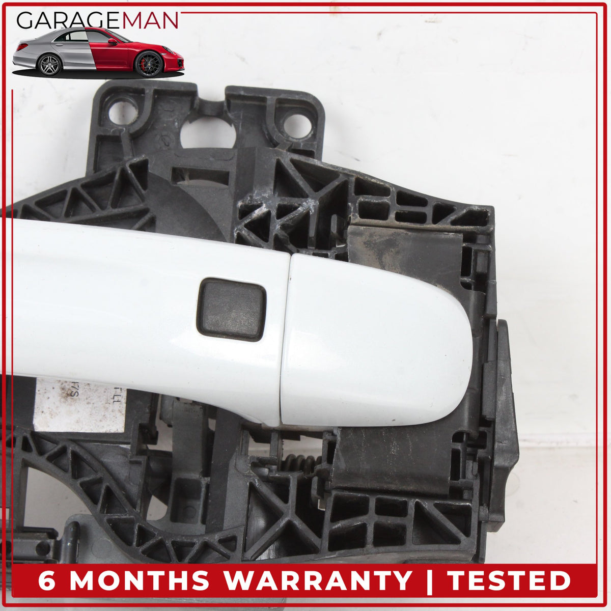2007-2015 Audi Q7 Front Right Side Exterior Door Handle White Metallic OEM