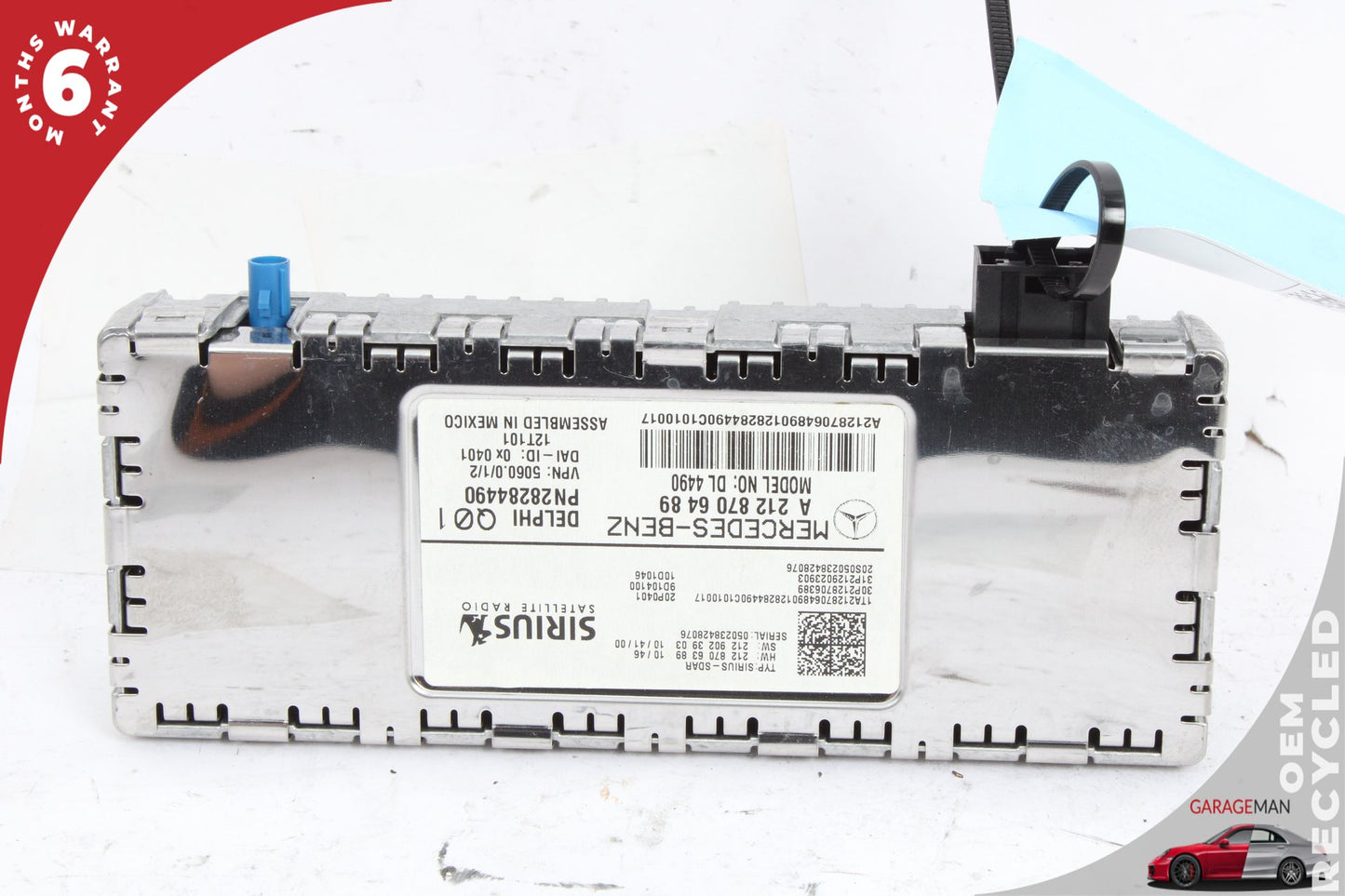2010-2017 Mercedes W218 CLS550 Sirius Satellite Radio Receiver 2128706489 OEM