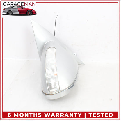 2001-2004 Mercedes R170 SLK320 Left Door Rear View Mirror Silver Metallic OEM