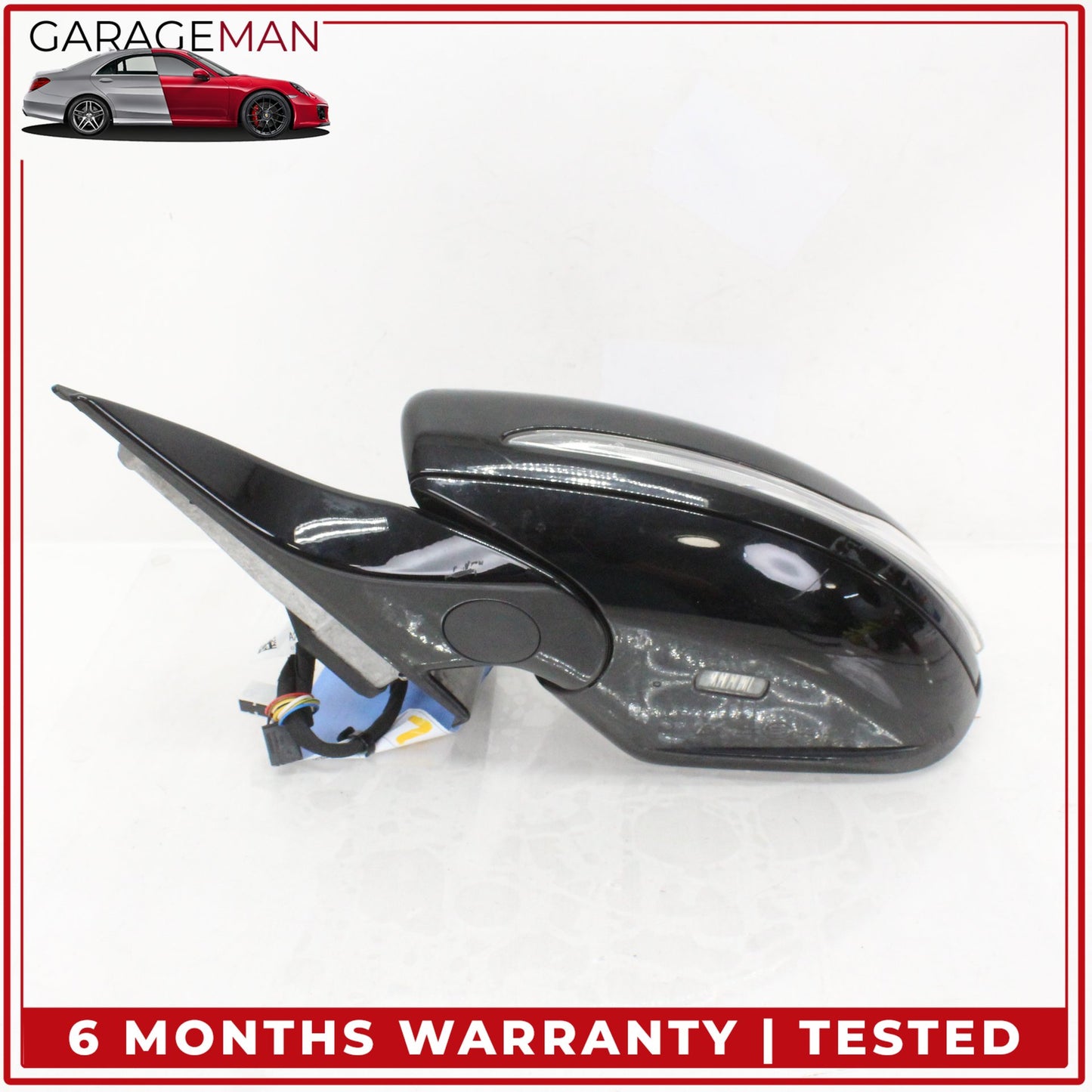 2014-2017 Mercedes W222 S550e Front Left Side Door Rear View Mirror Black OEM