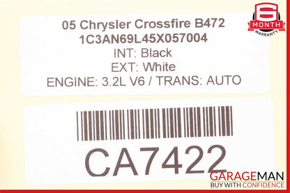 CHRYSLER CROSSFIRE Driver Left Steering Wheel Center Airbag Air Bag Chrysler