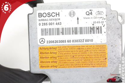 2000-2006 Mercedes W220 S55 AMG Airbag Air Bag Sensor Module 2208203085 OEM