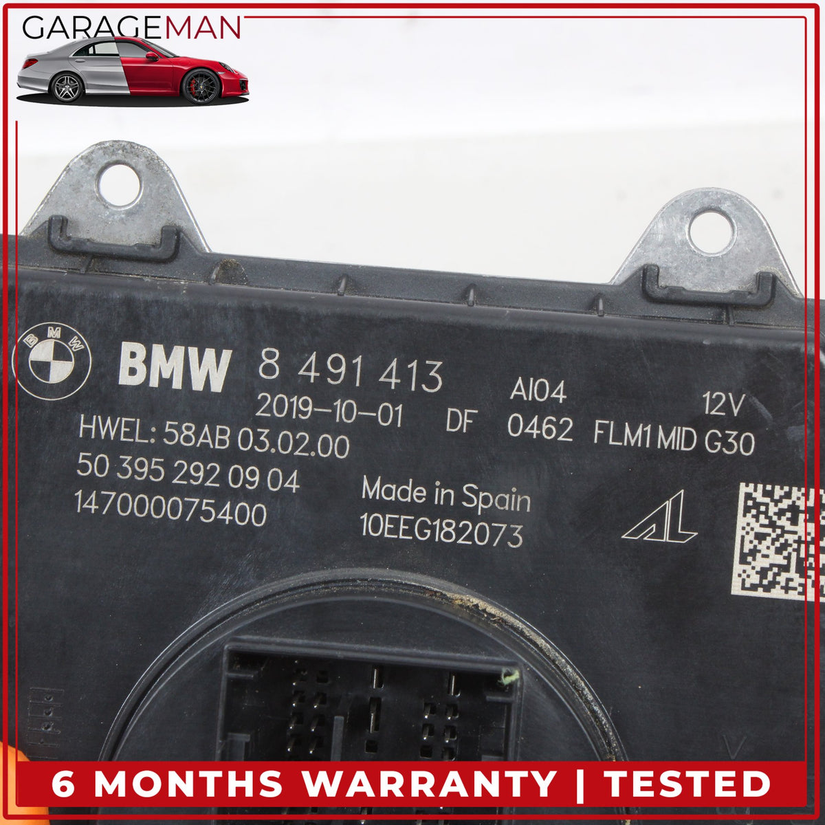 2016-2021 BMW 530e X3 X4 LED Head Light Lamp Control Module Unit 8491413 OEM