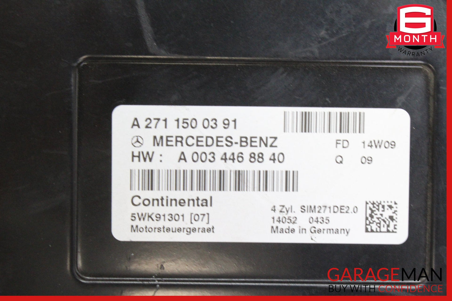 2012-2015 Mercedes W204 C250 ECU ECM Engine Control Module Unit 2711500391 OEM