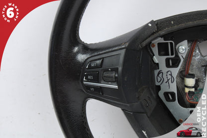2011-2016 BMW 528i 535i F10 Front Left Side Steering Wheel Black 9229479 OEM