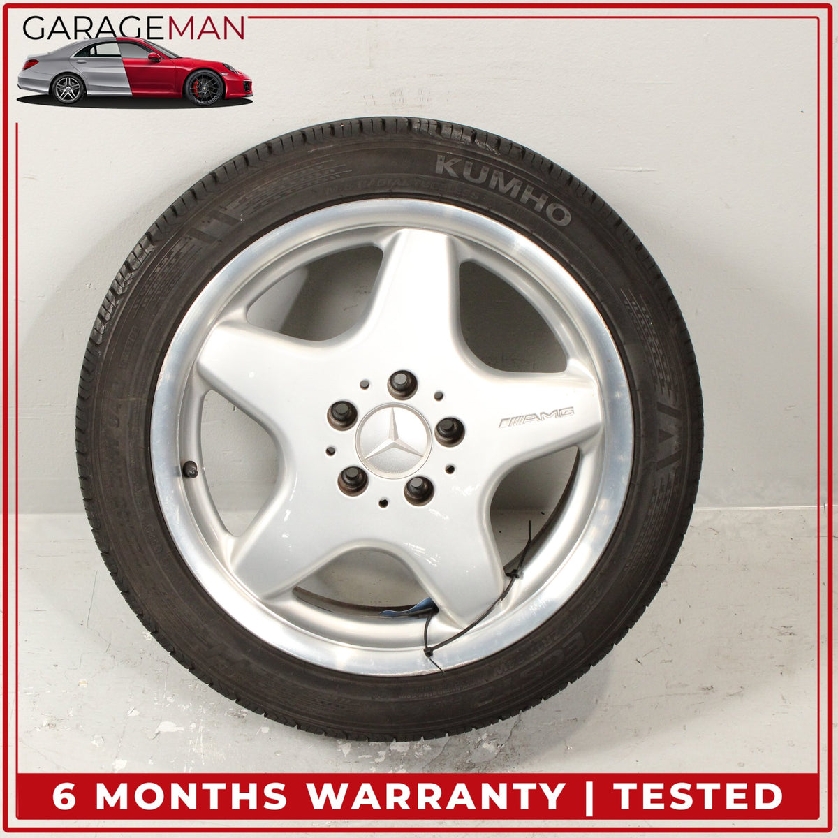 1997-2004 Mercedes R170 SLK320 Front Wheel Rim w/ Tire 7.5Jx17H2 1704010102 OEM
