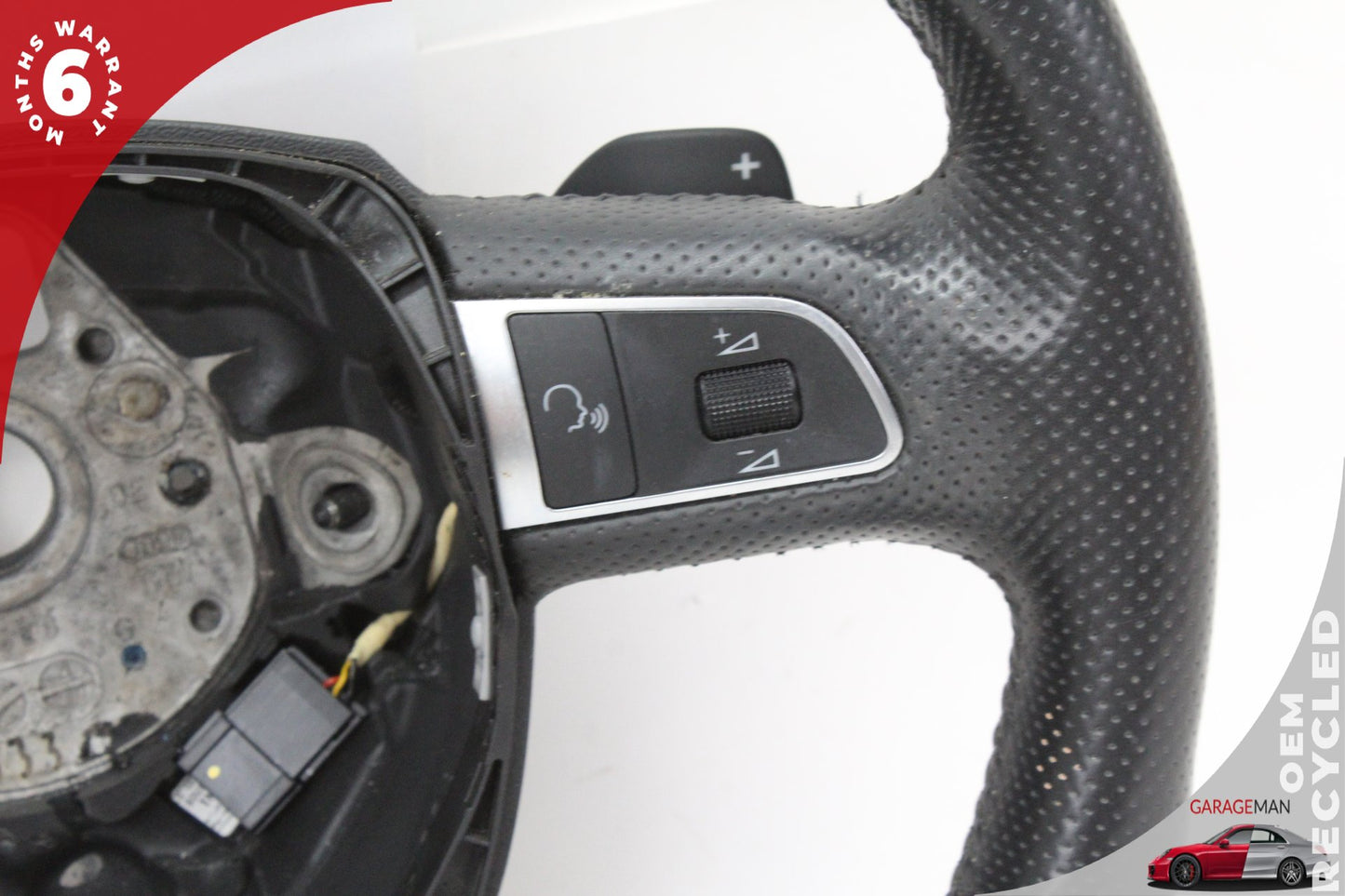 2010-2015 Audi Q7 Front Left Steering Wheel w/ Paddle Shifters 4F0419091DP OEM