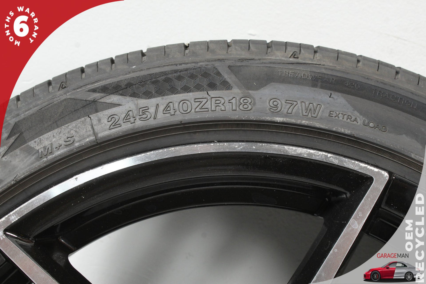 2015-2021 Mercedes-Benz C300 W205 Wheel Rim 18x9.5J w/ Tire A2124010300