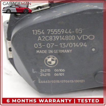 2014-2018 BMW X5 F15 SUV Engine Throttle Valve Body 7555944 OEM