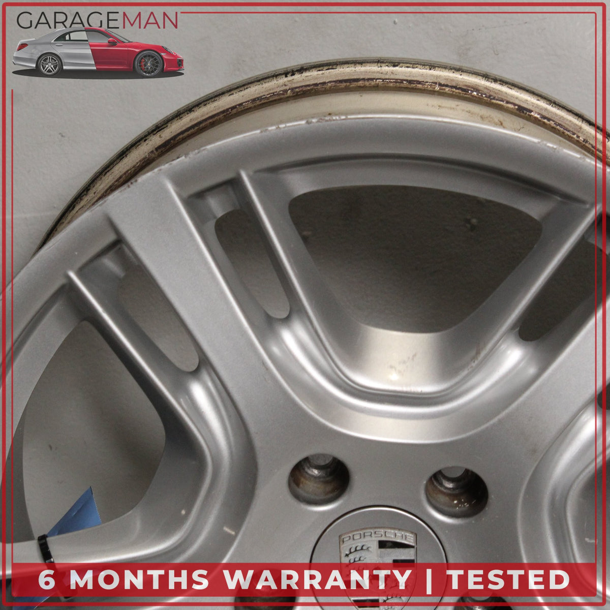 2010-2016 Porsche Panamera 970 10Jx19 ET61 Rear Wheel Rim Silver 97036216001 OEM