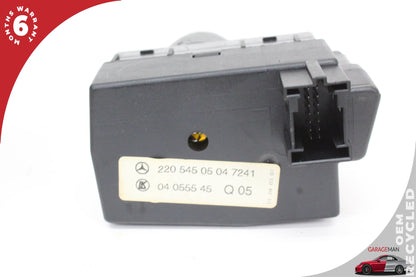 2000-2006 Mercedes W220 S55 AMG Head Light Control Switch 2205450504 OEM