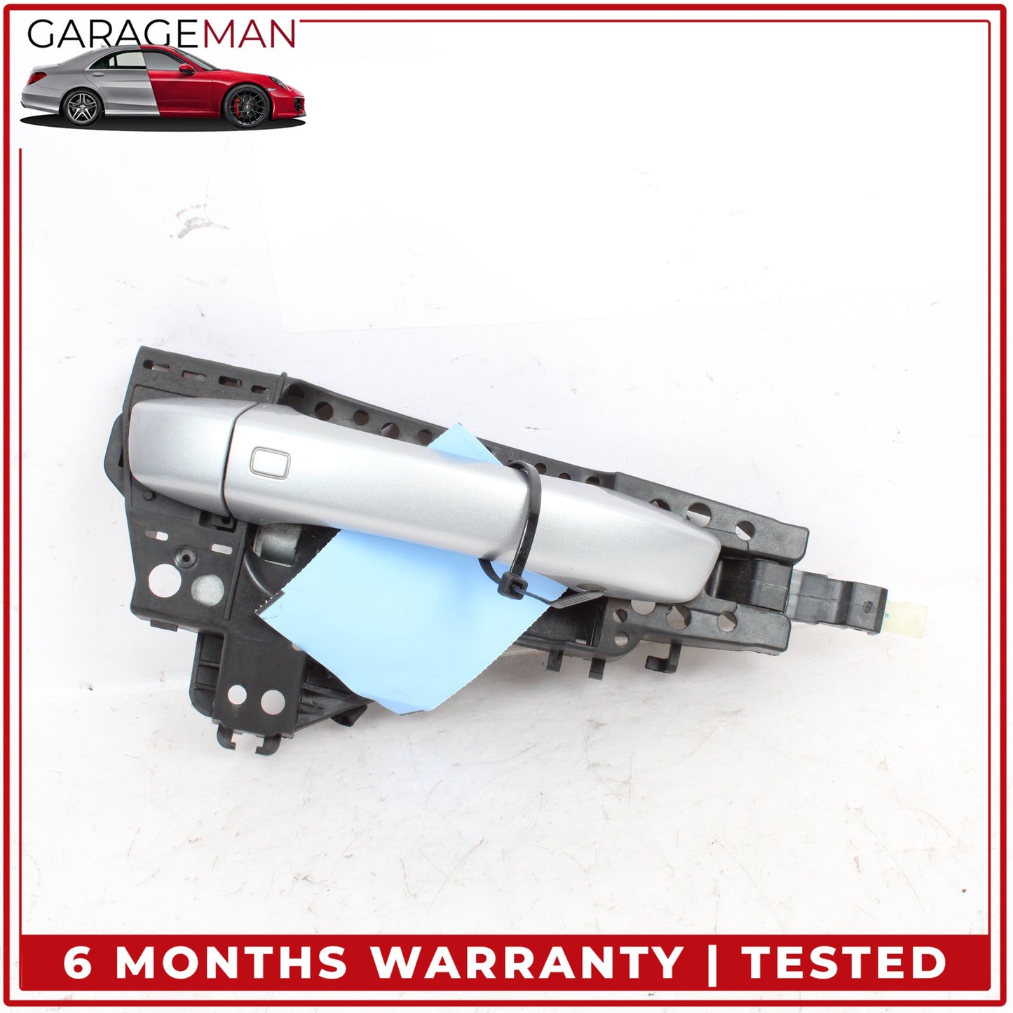 2017-2024 Audi Q7 Right Passenger Side Exterior Door Handle Silver Metallic OEM
