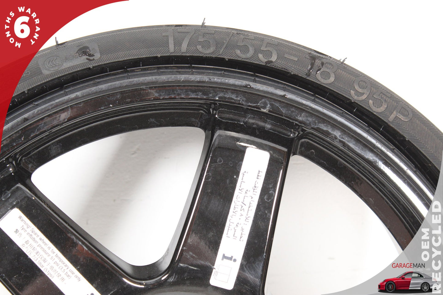 2014-2022 Maserati Ghibli Emergency Spare Tire Wheel Donut Rim 670010518 OEM