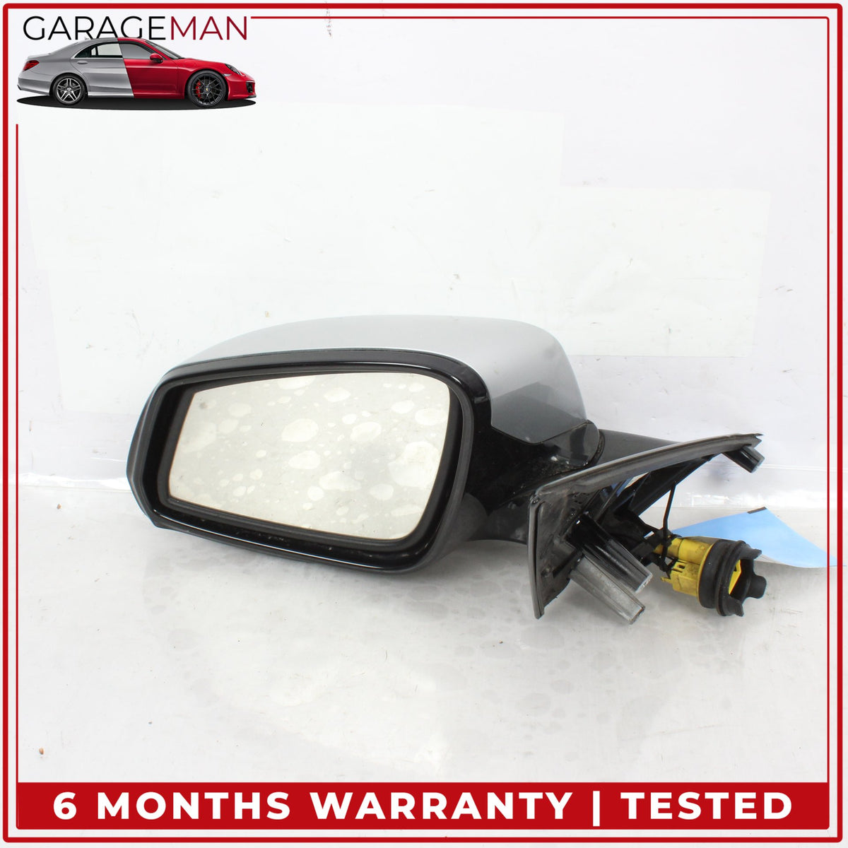 2013-2015 BMW 740i F01 Front Left Side Door Rear View Mirror Silver Mettalic OEM