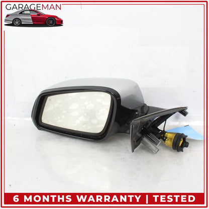 2013-2015 BMW 740i F01 Front Left Side Door Rear View Mirror Silver Mettalic OEM