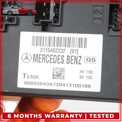 2003-2011 Mercedes W211 E320 E350 CLS350 Body Control Module 2115452132 OEM