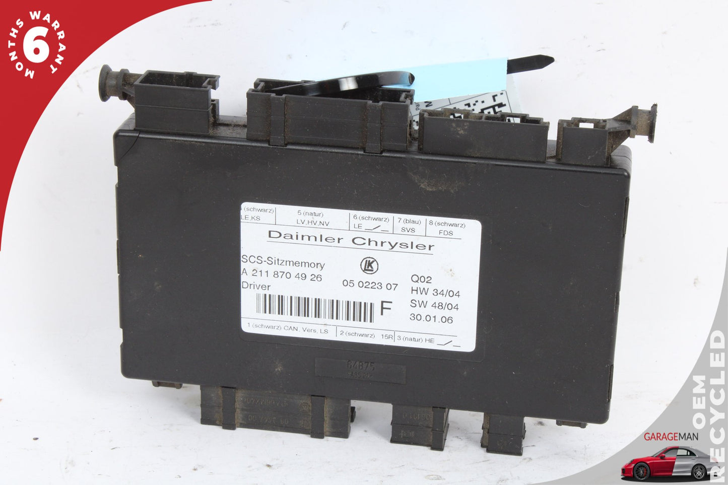 2003-2012 Mercedes X164 GL450 Front Left Side Seat Control Module 2118704926 OEM
