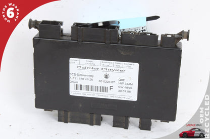 2003-2012 Mercedes X164 GL450 Front Left Side Seat Control Module 2118704926 OEM