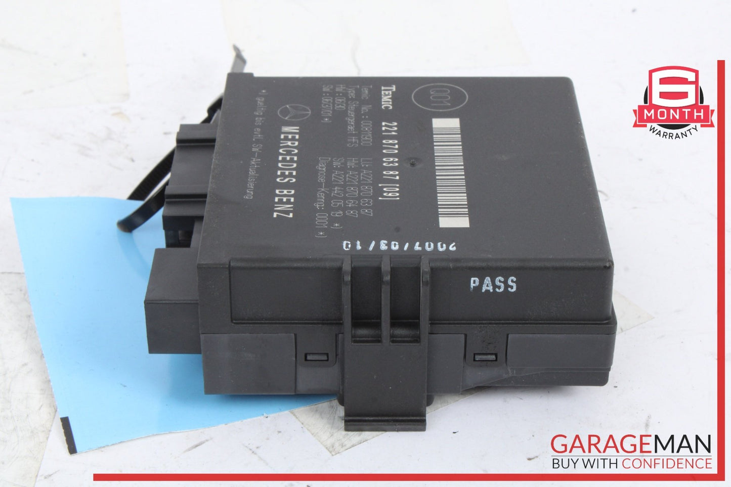 2007-2009 Mercedes-Benz S550 W221 Trunk Release Remote Module 2218706387