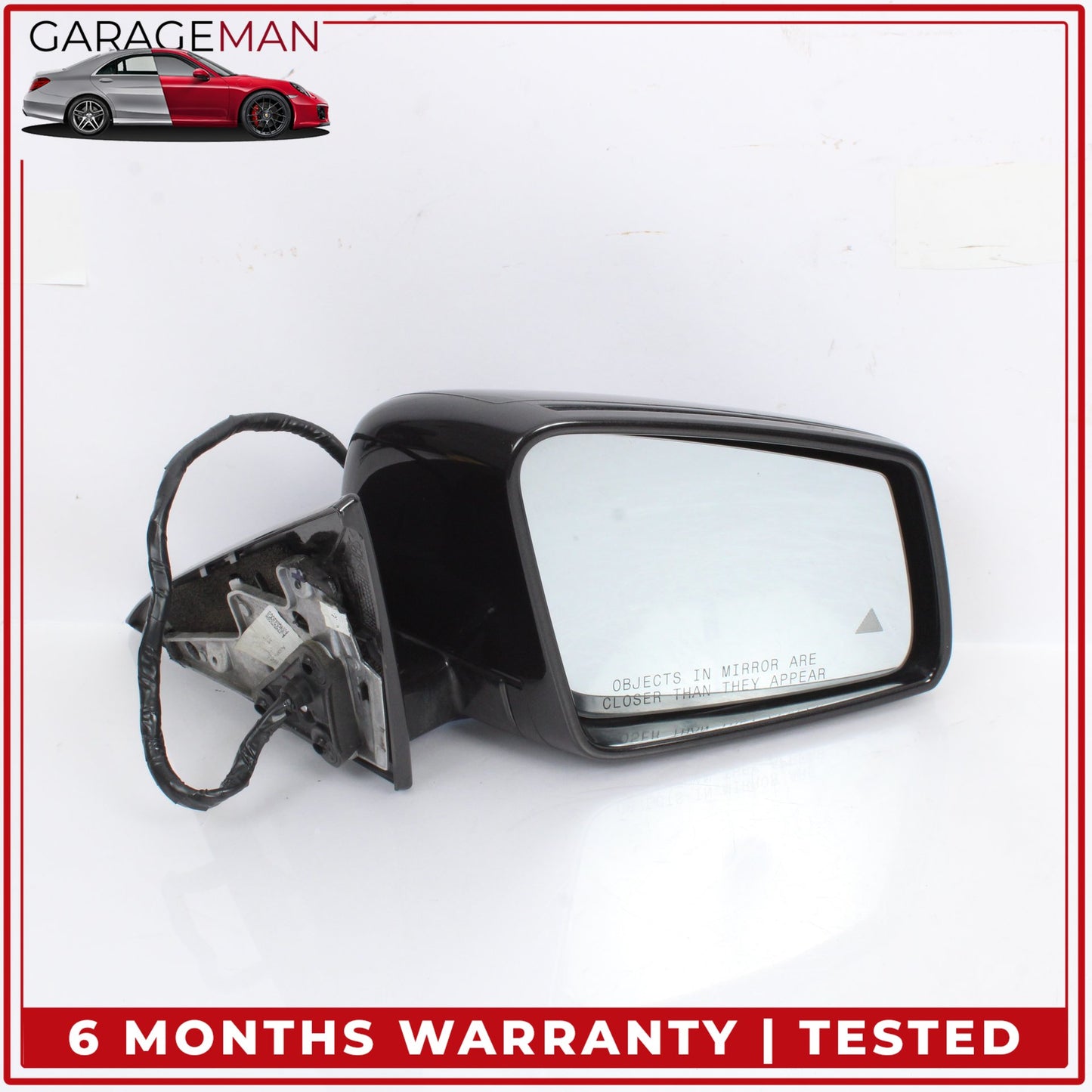 2007-2014 Mercedes-Benz CL550 W216 Coupe Front Right Door Rear View Mirror w/ Blind Spot 2168101476 OEM