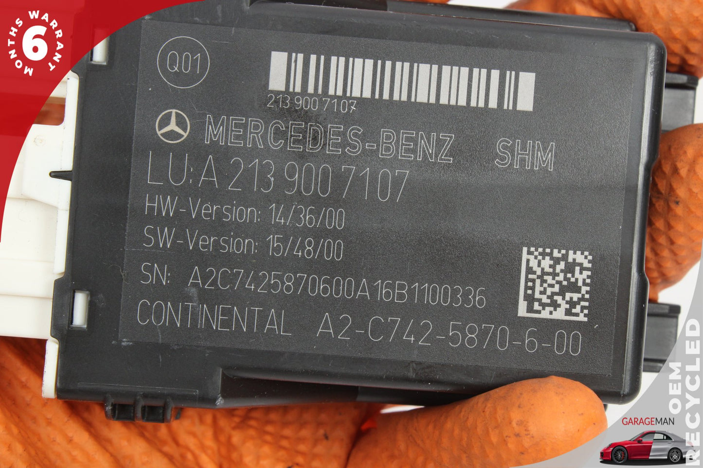 17-19 Mercedes-Benz E400 W213 Station Wagon Seat Heater Control Module 2139007107