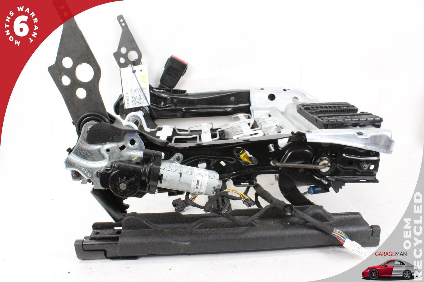 2012-2020 BMW 430i F36 Front Right Side Seat Track Rail Frame w/ Motor & Buckle