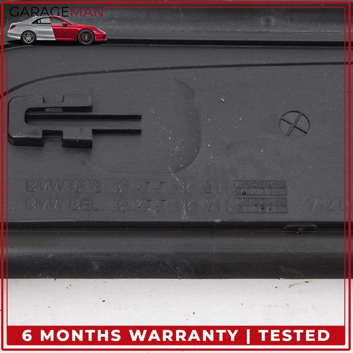 2009-2015 BMW 740i M-Sport Front and Rear Door Lower Step Sill Panel Set OEM