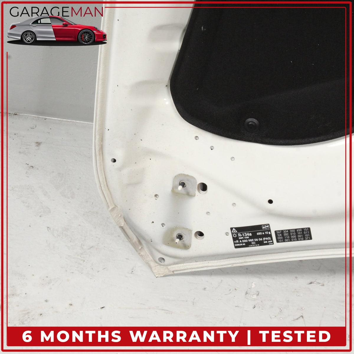 2014-2019 Mercedes C117 CLA250 Sedan Front Hood Bonnet Panel Calcite White OEM