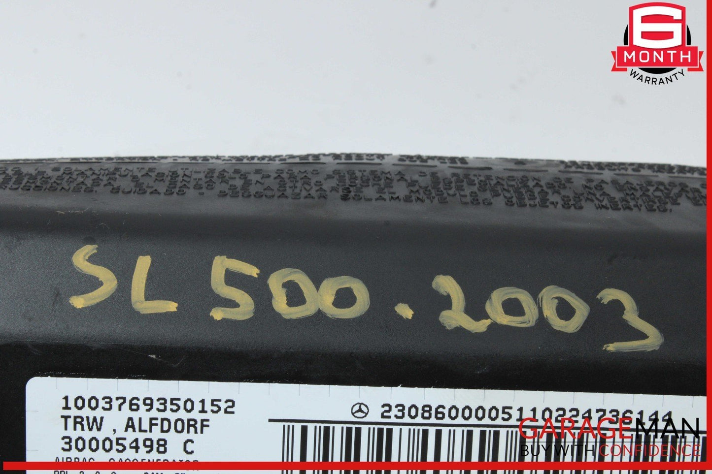 03-12 Mercedes R230 SL500 SL550 SL65 Front Right Side Dash Airbag Air Bag OEM