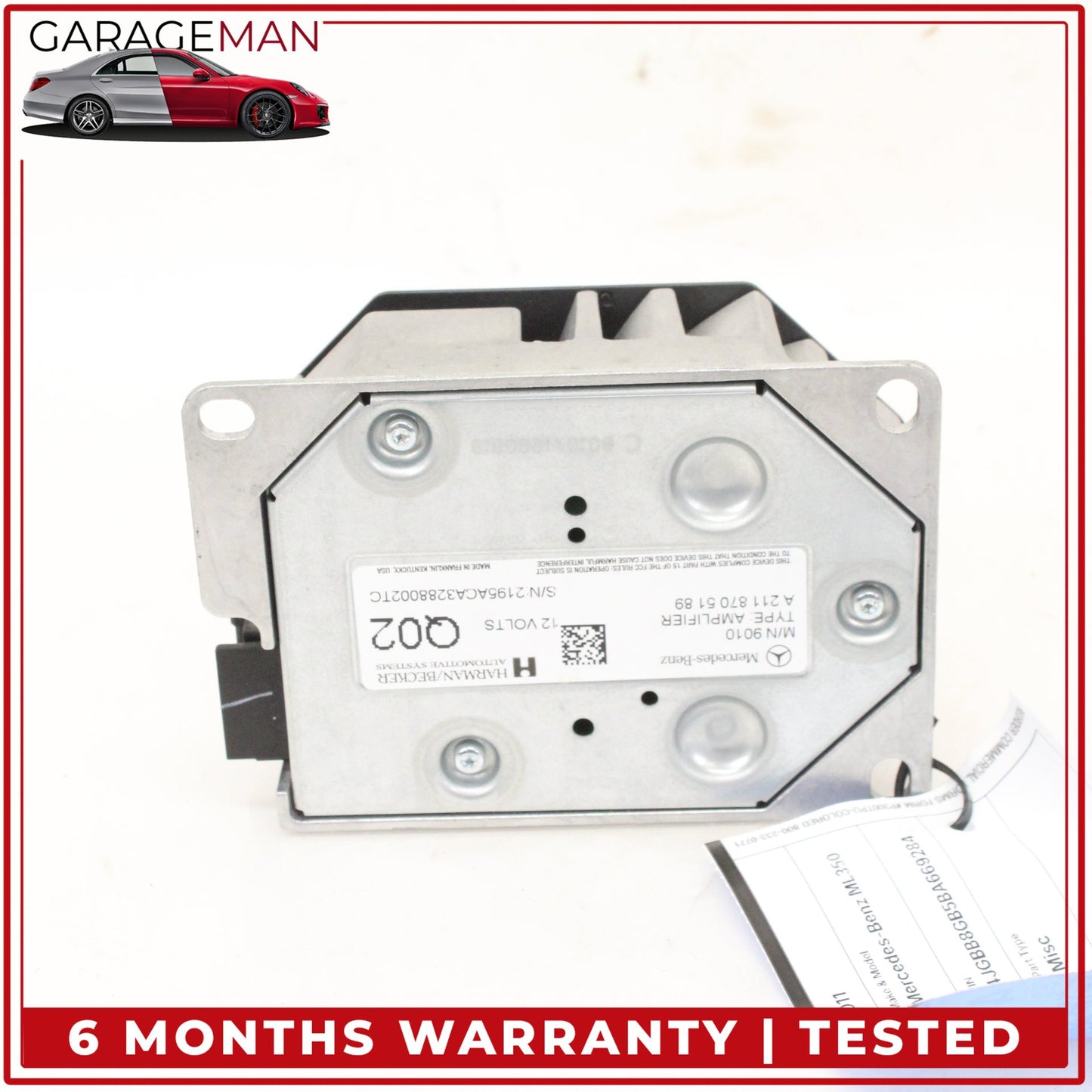 2008-2018 Mercedes W164 ML350 R350 Subwoofer Amp Amplifier Harman Becker OEM