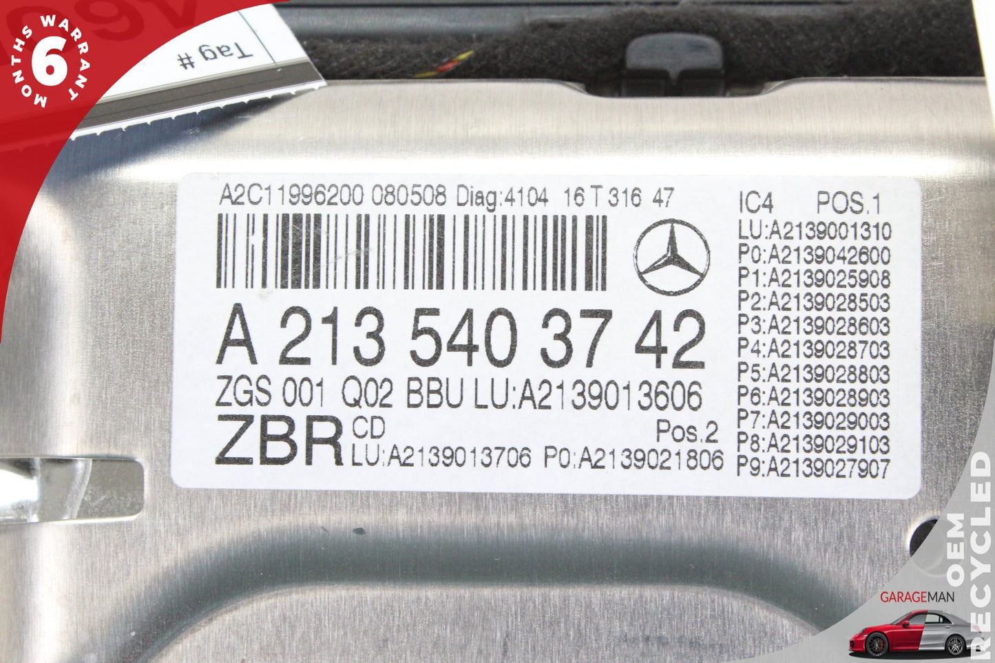 17-19 Mercedes-Benz E400 W213 LED Instrument Cluster Ambient Light 2135403742 OEM
