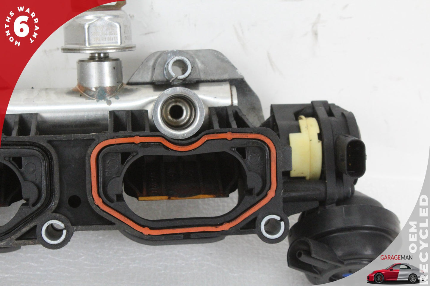 2011-2018 Audi Q7 Porsche Cayenne 958 Left Lower Intake Manifold w/ Bracket OEM
