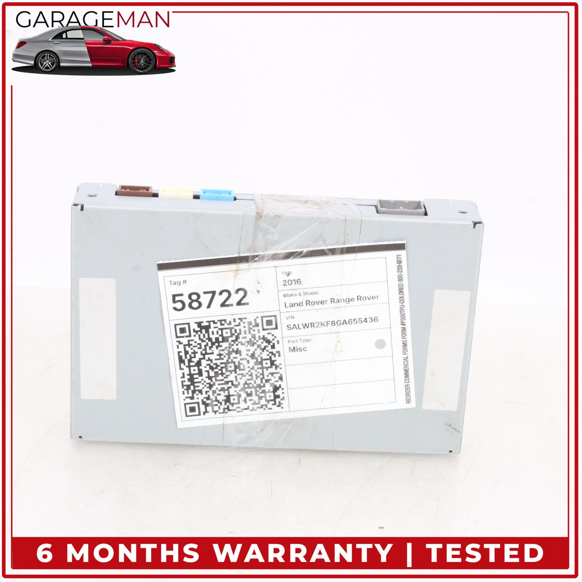 2014-2020 Range Rover Sport L494 Jaguar F-Type Communication Control Module OEM